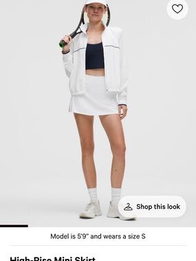 lululemon athletica White High-Rise Mini Skort